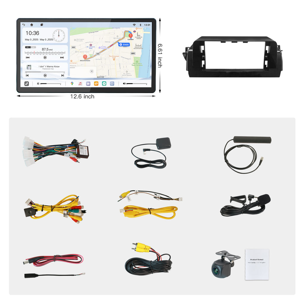 Carultra 13.2" Android 13 Car Stereo for Toyota Camry 2021–2024 Wireless CarPlay & Android Auto Car Radio Upgrade