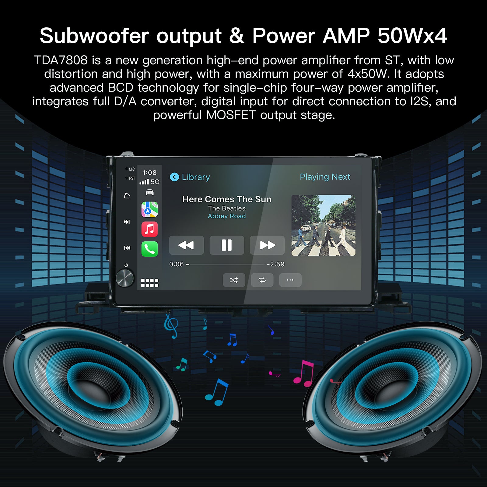Carultra10.2" Android 13 Car Stereo for Toyota Highlander 2014-2019 Wireless CarPlay & Android Auto Car Radio Upgrade