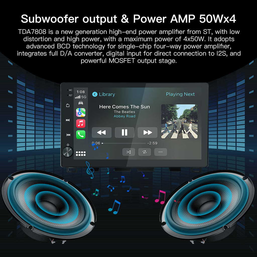 Carultra 10.2‘’ Android 13 Car Stereo for Toyota Tundra 2014-2021 Wireless CarPlay & Android Auto Car Radio Upgrade
