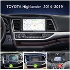 Carultra10.2" Android 13 Car Stereo for Toyota Highlander 2014-2019 Wireless CarPlay & Android Auto Car Radio Upgrade