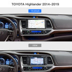 Carultra10.2" Android 13 Car Stereo for Toyota Highlander 2014-2019 Wireless CarPlay & Android Auto Car Radio Upgrade
