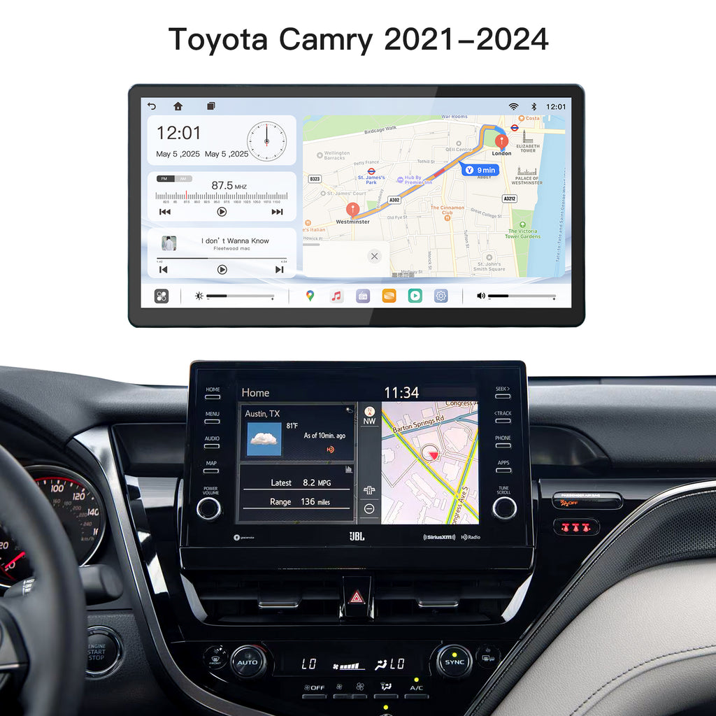 Carultra 13.2" Android 13 Car Stereo for Toyota Camry 2021–2024 Wireless CarPlay & Android Auto Car Radio Upgrade