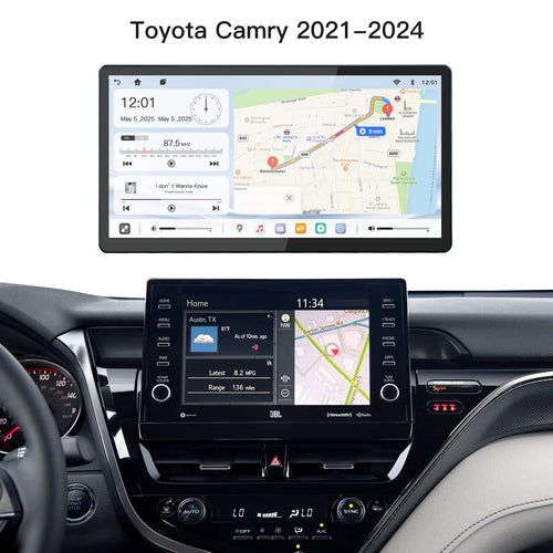 Carultra 13.2" Android 13 Car Stereo for Toyota Camry 2021–2024 Wireless CarPlay & Android Auto Car Radio Upgrade