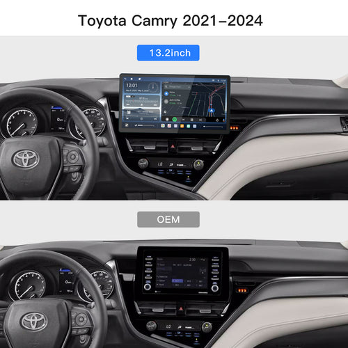 Carultra 13.2" Android 13 Car Stereo for Toyota Camry 2021–2024 Wireless CarPlay & Android Auto Car Radio Upgrade