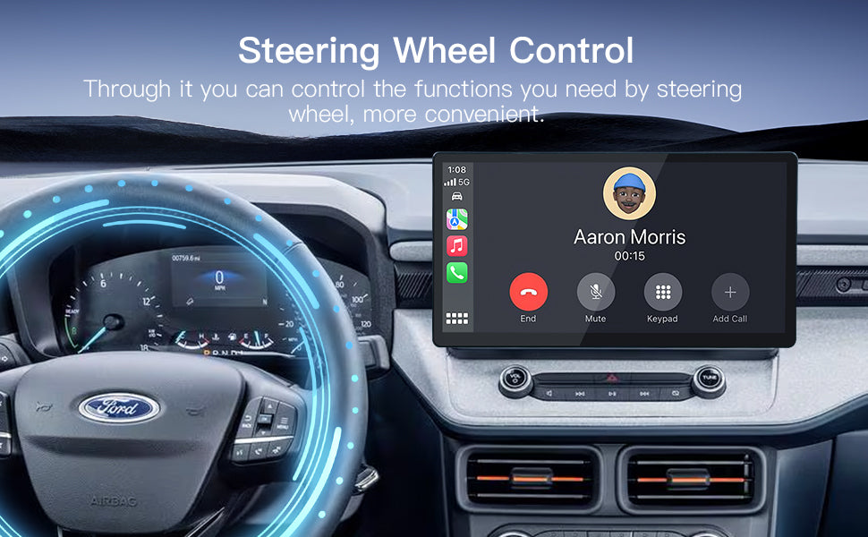 Carultra 13.2" Android 13 Car stereo Retains Sync3 for Ford Maverick 2022 - 2024 Wireless CarPlay & Android Auto CarRadio Upgrade