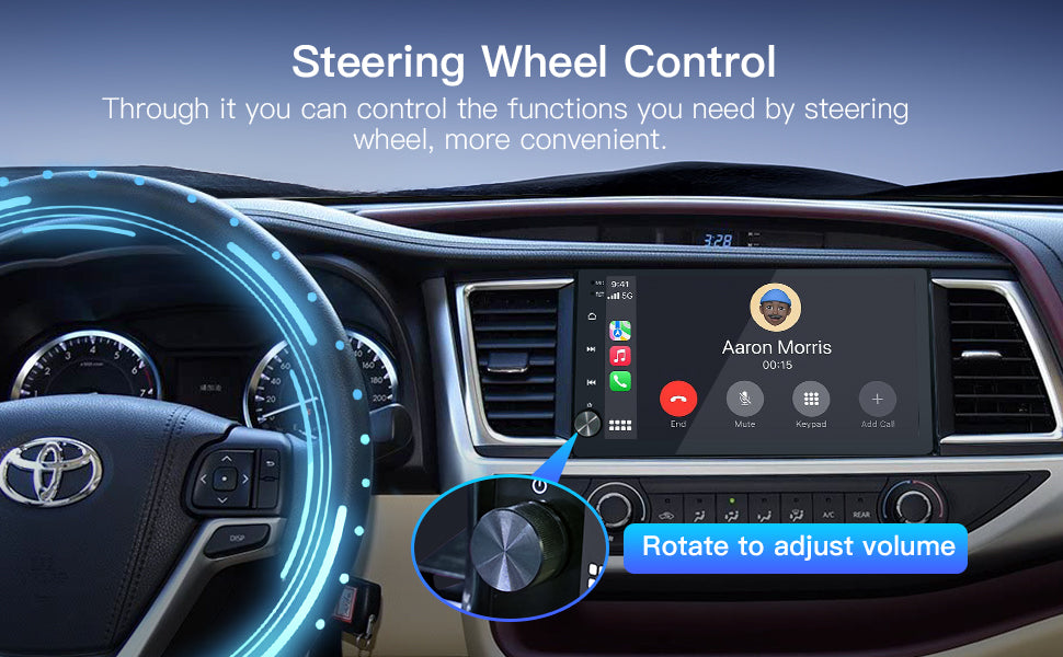 Carultra10.2" Android 13 Car Stereo for Toyota Highlander 2014-2019 Wireless CarPlay & Android Auto Car Radio Upgrade