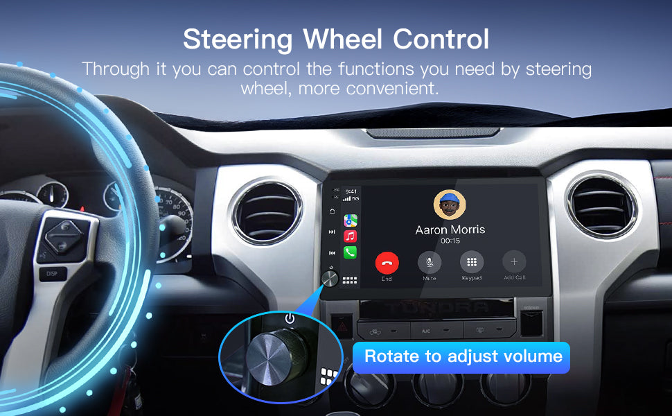 Carultra 10.2‘’ Android 13 Car Stereo for Toyota Tundra 2014-2021 Wireless CarPlay & Android Auto Car Radio Upgrade