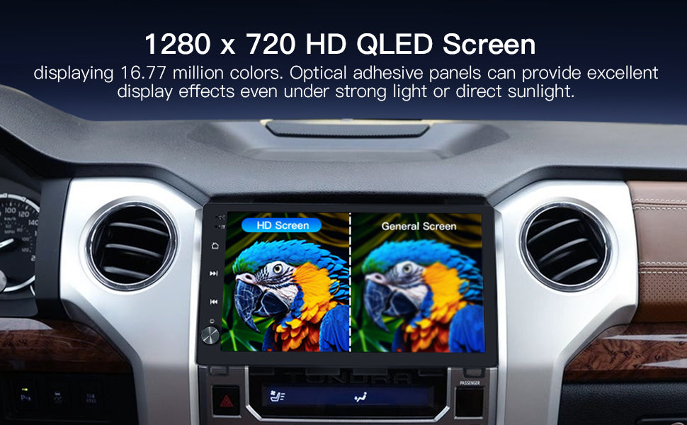 Carultra 10.2‘’ Android 13 Car Stereo for Toyota Tundra 2014-2021 Wireless CarPlay & Android Auto Car Radio Upgrade