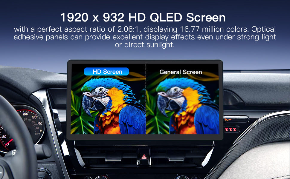 Carultra 13.2" Android 13 Car Stereo for Toyota Camry 2021–2024 Wireless CarPlay & Android Auto Car Radio Upgrade