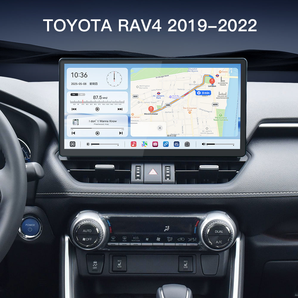 Carultra 13.2" Android 13 Car Stereo for Toyota RAV4 2019–2022 Wireless CarPlay & Android Auto Car Radio Upgrade