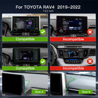 Carultra 13.2" Android 13 Car Stereo for Toyota RAV4 2019–2022 Wireless CarPlay & Android Auto Car Radio Upgrade