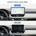 Carultra 13.2" Android 13 Car Stereo for Toyota RAV4 2019–2022 Wireless CarPlay & Android Auto Car Radio Upgrade